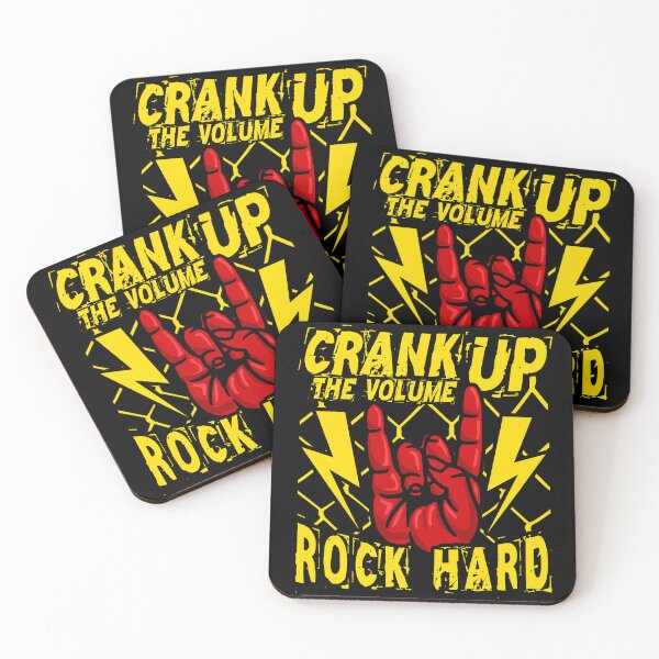 Item preview, Crank Up The Volume Rock Hard - Cool Heavy Metal Music Metal horns for Metalheads designed and sold by Dmetalx Art Apparel.