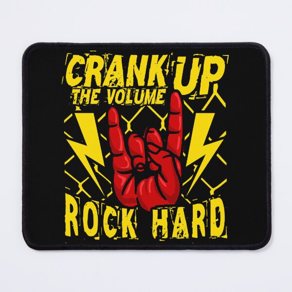 Item preview, Crank Up The Volume Rock Hard - Cool Heavy Metal Music Metal horns for Metalheads designed and sold by Dmetalx Art Apparel.