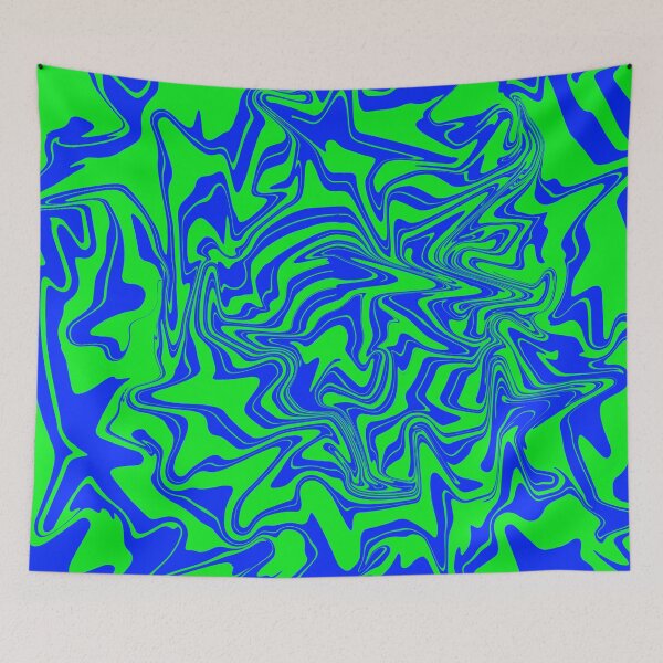Item preview, Blue and Green Liquid Swirl designed and sold by rainestore.