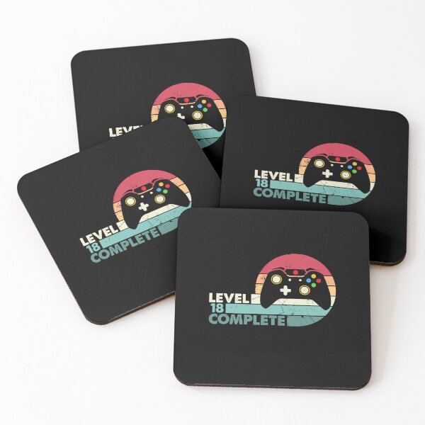 Item preview, Level 18 Complete – Retro Gaming Style – Perfect for birthday children! designed and sold by KolbaVison.
