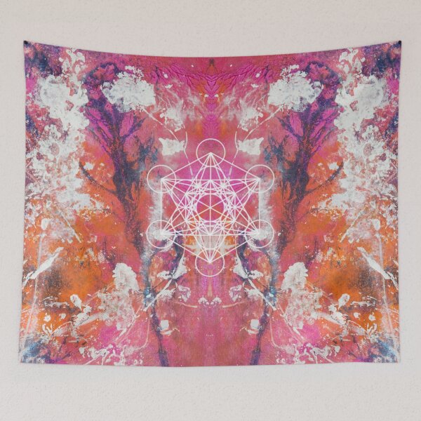 Item preview, Archangel Metatron - sacred geometry with Metatrons Cube designed and sold by BenitaJayne.