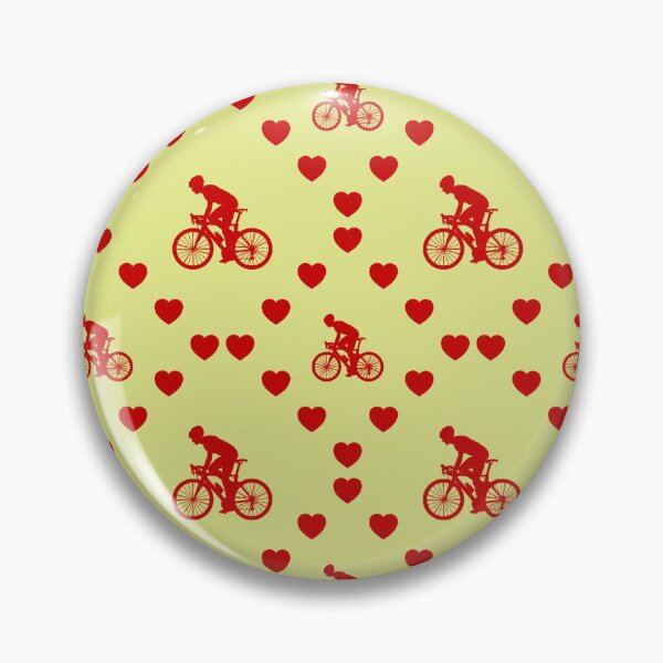 Item preview, Cyclist Nahtlose Herz Muster Cycliste par  Motif coeur sans couture Cyclist Seamless Heart Pattern Ciclista di  Modello a cuore senza cuciture designed and sold by TheIconSmith.