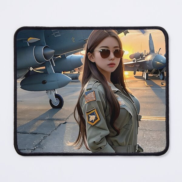 Item preview, Female Fighter Pilot designed and sold by Becooldesing.