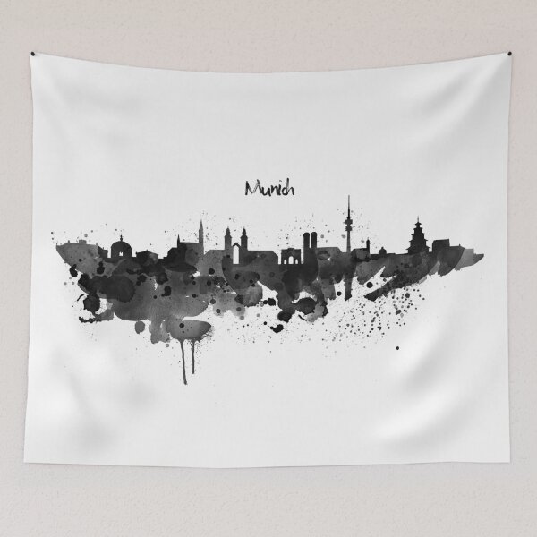 Item preview, Munich Skyline Watercolor designed and sold by caracatita75.