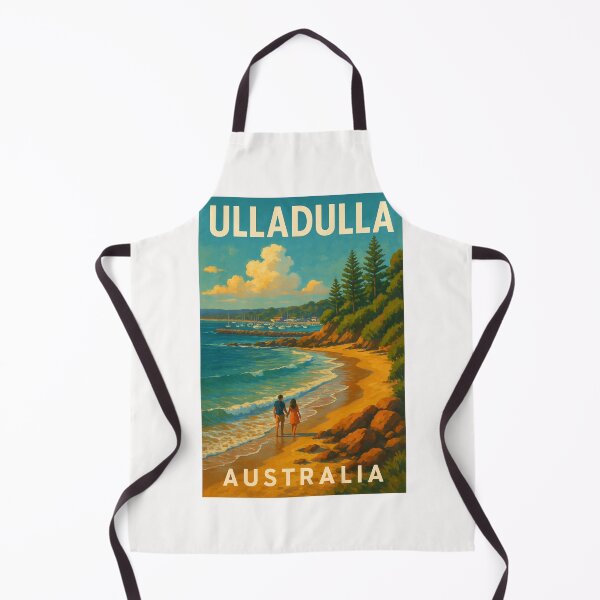 Item preview, Ulladulla Coastline – Couple Walking by the Sea designed and sold by Places On Earth.