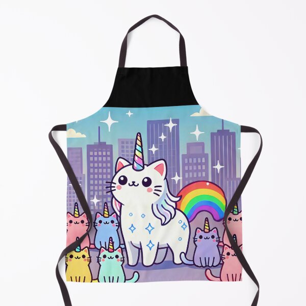Item preview, Caticorns of the City – Cute Feline Unicorn Cartoon Fun designed and sold by EmeraldeaArt.