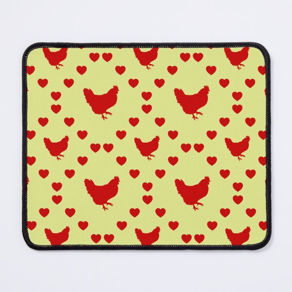 Item preview, Huhn Nahtloses Herzmuster Coeur de poulet sans couture Chicken Seamless Heart Pattern Pollo Modello di cuore senza cuciture designed and sold by TheIconSmith.