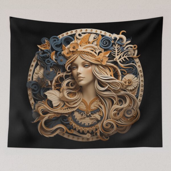 Item preview, Sif The Golden Haired Viking Goddess designed and sold by Becooldesing.