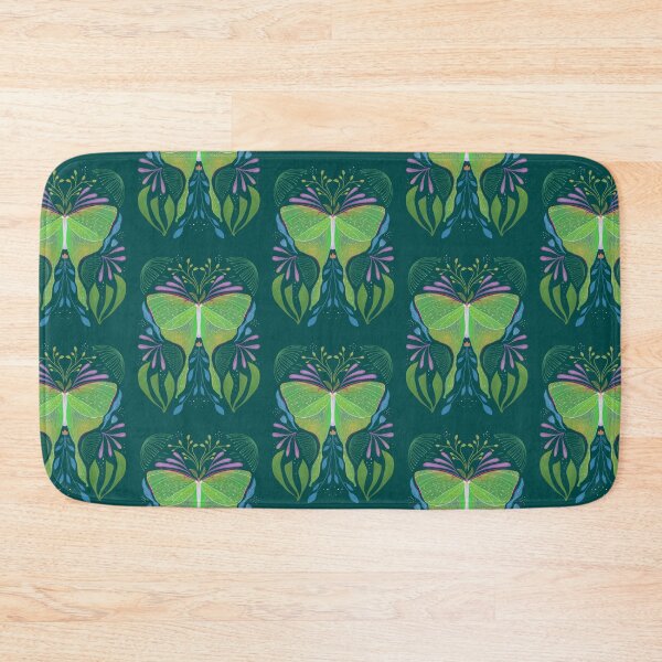 Item preview, Whimsical Luna Moth with flowers designed and sold by Kathy Osborne Studio.