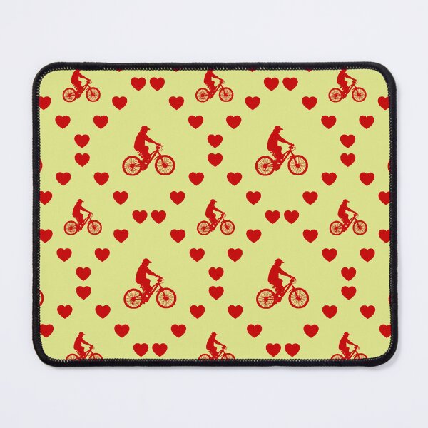 Item preview, Älterer Mann Riding Bicycle Nahtlose Herz-Muster Homme âgé faisant de la bicyclette Motif de coeur sans couture Older Man Riding Bicycle Seamless Heart Pattern designed and sold by TheIconSmith.