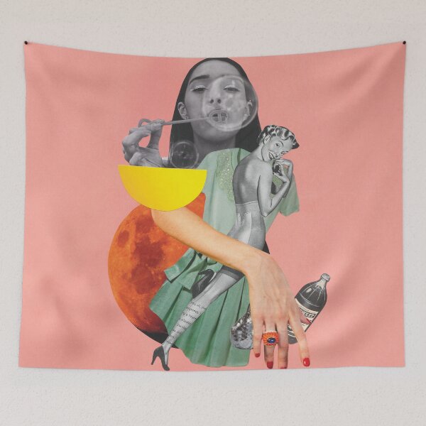 Item preview, Bubbles over the Moon designed and sold by Manologue Collage.