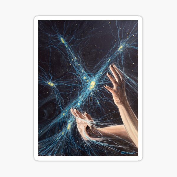 Caught in the cosmic web Sticker