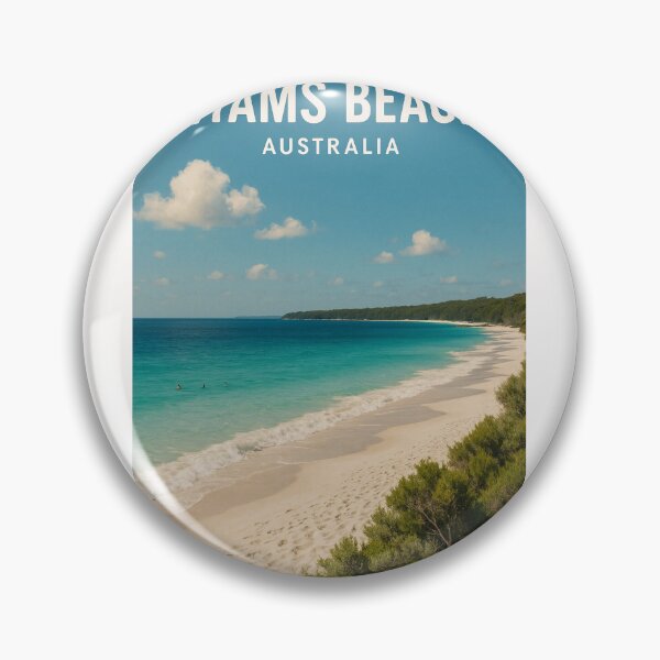Item preview, Hyams Beach Panorama – White Sand and Aqua Waves designed and sold by Places On Earth.