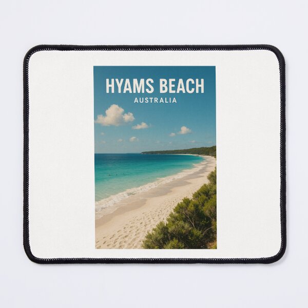 Item preview, Hyams Beach Panorama – White Sand and Aqua Waves designed and sold by Places On Earth.