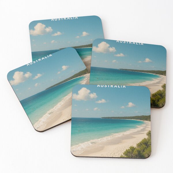 Item preview, Hyams Beach Panorama – White Sand and Aqua Waves designed and sold by Places On Earth.