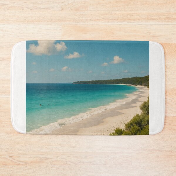 Item preview, Hyams Beach Panorama – White Sand and Aqua Waves designed and sold by Places On Earth.