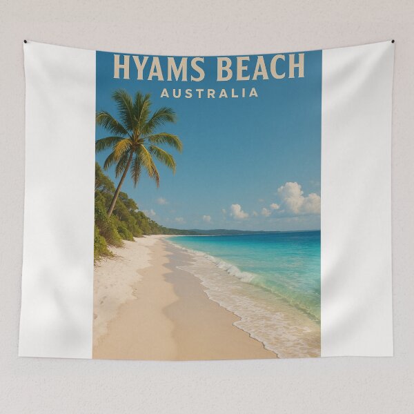 Item preview, Hyams Beach Palm Tree and Azure Horizon designed and sold by Places On Earth.