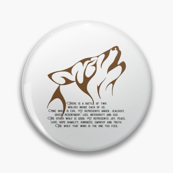 Item preview, There Is A Battle Of Two Wolves Inside Us All designed and sold by Becooldesing.