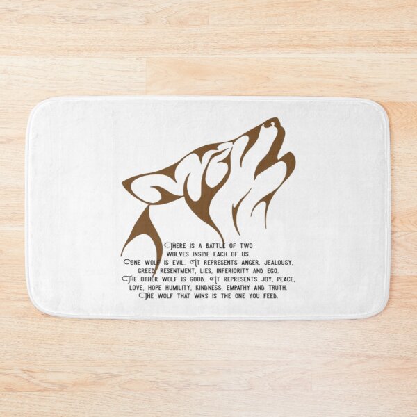 Item preview, There Is A Battle Of Two Wolves Inside Us All designed and sold by Becooldesing.