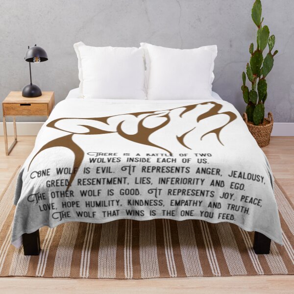 Item preview, There Is A Battle Of Two Wolves Inside Us All designed and sold by Becooldesing.