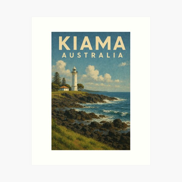 Item preview, Kiama Lighthouse – Clifftop View Over the Sea designed and sold by Places On Earth.