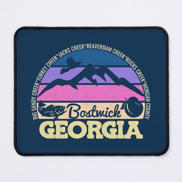 Item preview, Bostwick Georgia Sunset Retro Vintage Local Pride Logo designed and sold by CRHPOD20.