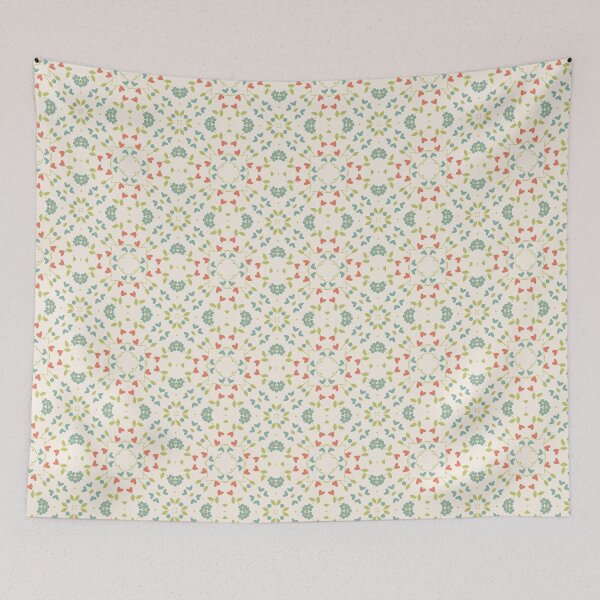 Item preview, art floral flowers vintage seamless colorful repeat pattern designed and sold by Abrahamjrnd.