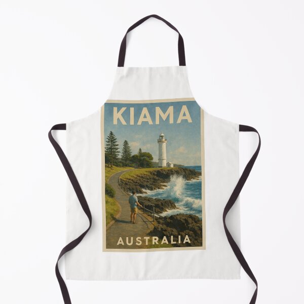 Item preview, Kiama Clifftop Path – Lighthouse and Ocean Spray designed and sold by Places On Earth.
