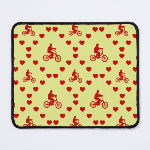 Item preview, Junge auf einem Fahrrad Nahtloses Herzmuster Garçon sur une bicyclette Motif de coeur sans couture Boy On A Bicycle Seamless Heart Pattern Ragazzo su una bicicletta Modello di cuore senza cuciture designed and sold by TheIconSmith.