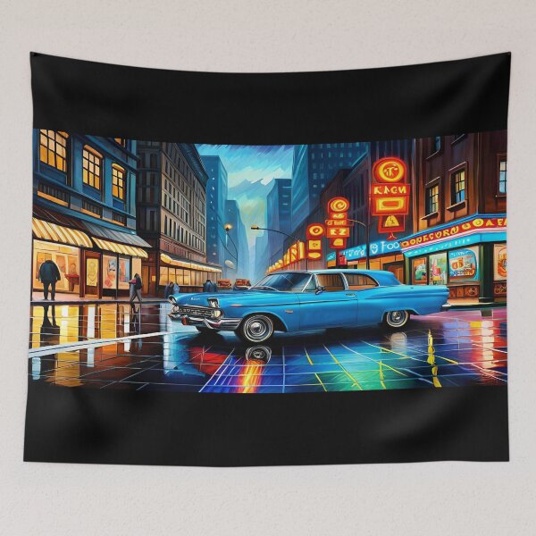 Item preview, 70's Neon Downtown Scenery designed and sold by Becooldesing.
