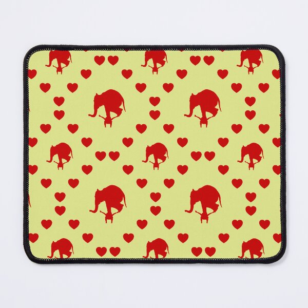 Item preview, Mann mit Elefant auf seinem Rücken Nahtloses Herzmuster Homme avec un éléphant sur le dos Motif Coeur sans couture Man With Elephant On His Back Seamless Heart Pattern designed and sold by TheIconSmith.