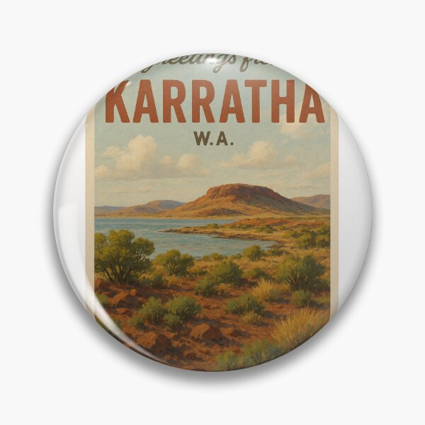 Item preview, Karratha Landscape – Pilbara Desert Meets the Sea designed and sold by Places On Earth.