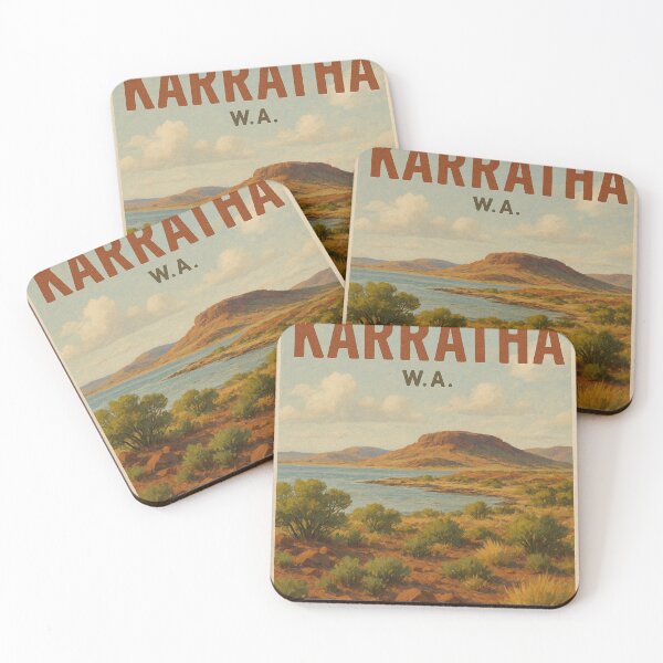 Item preview, Karratha Landscape – Pilbara Desert Meets the Sea designed and sold by Places On Earth.