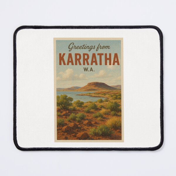Item preview, Karratha Landscape – Pilbara Desert Meets the Sea designed and sold by Places On Earth.