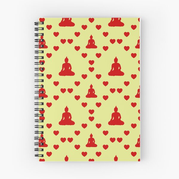 Item preview, Sitzender Buddha Nahtloses Herzmuster Bouddha assis Motif de cœur sans couture Sitting Buddha Seamless Heart Pattern Buddha seduto Modello di cuore senza cuciture designed and sold by TheIconSmith.