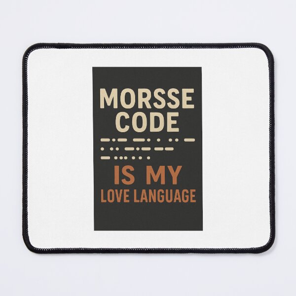 Item preview, Morse Code Is My Love Language – Retro Ham Radio Operator Design designed and sold by automaticvideos.