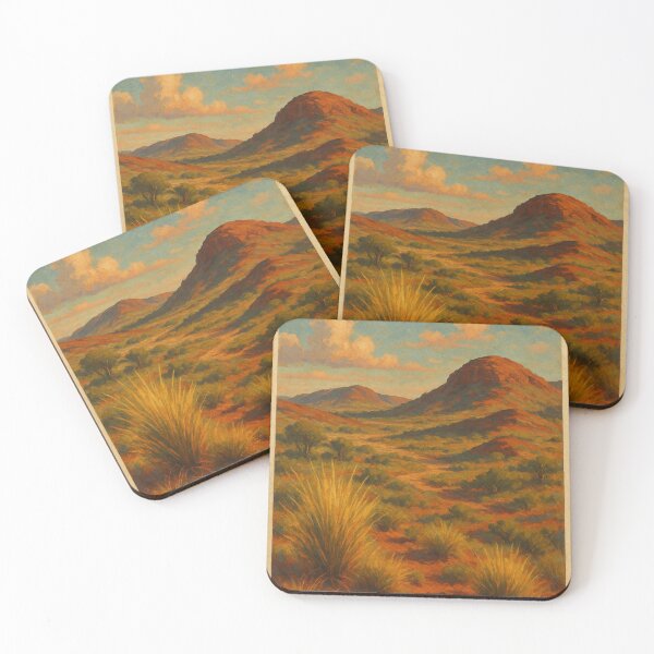 Item preview, Karratha Hills – Western Australia Red Earth Landscape designed and sold by Places On Earth.