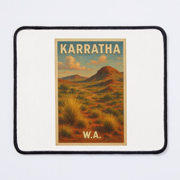 Item preview, Karratha Hills – Western Australia Red Earth Landscape designed and sold by Places On Earth.