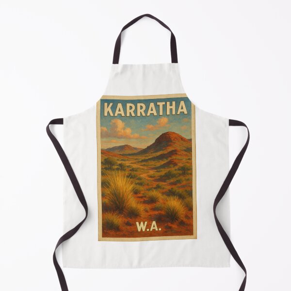 Item preview, Karratha Hills – Western Australia Red Earth Landscape designed and sold by Places On Earth.