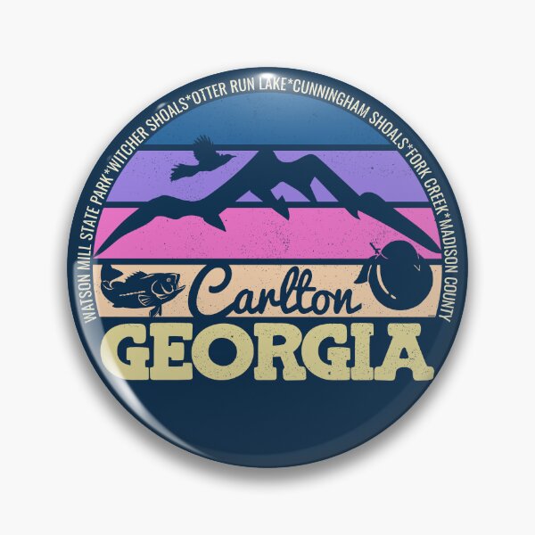 Item preview, Carlton Georgia Sunset Retro Vintage Local Pride Logo designed and sold by CRHPOD20.