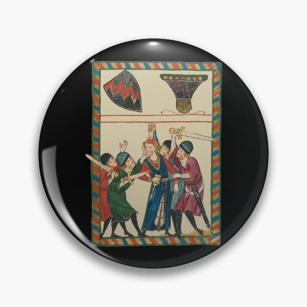 Item preview, The Death Of Reinmar von Brennenberg Medieval Art designed and sold by Cat Lady Designs.