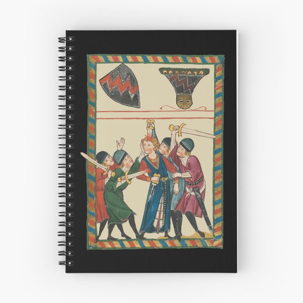 Item preview, The Death Of Reinmar von Brennenberg Medieval Art designed and sold by Cat Lady Designs.