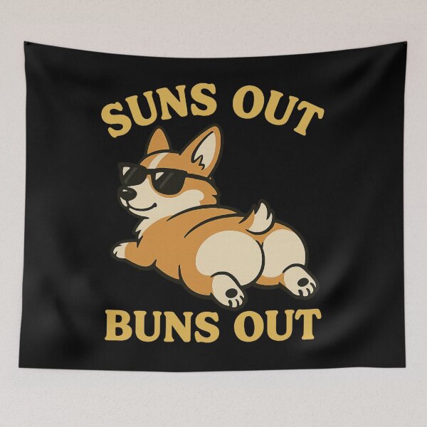 Item preview, Suns Out Buns Out Corgi designed and sold by ContTraders.