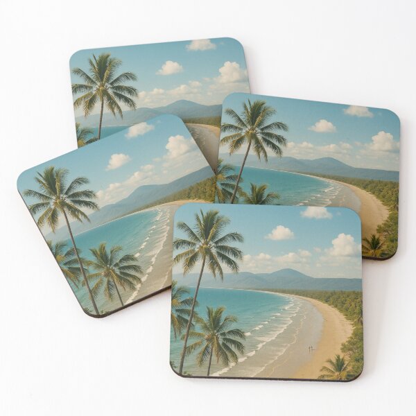 Item preview, Port Douglas Aerial View – Palm Coastline and Coral Sea designed and sold by Places On Earth.