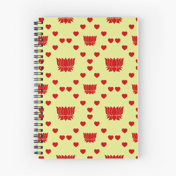 Item preview, Lotusblumen-Symbol Nahtloses Herz-Muster  de fleur de lotus Motif de coeur sans couture Lotus Flower Icon Seamless Heart Pattern Icona del fiore di loto Modello di cuore senza cuciture designed and sold by TheIconSmith.