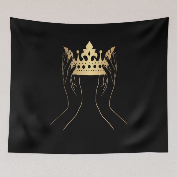 Item preview, Hand Holding A Crown Black designed and sold by Becooldesing.