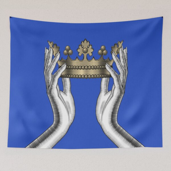 Item preview, Hand Holding A Crown Blue designed and sold by Becooldesing.