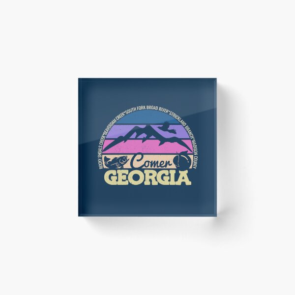 Item preview, Comer Georgia Sunset Retro Vintage Local Pride Logo designed and sold by CRHPOD20.