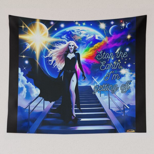 Item preview, Stop the Earth, I'm getting off - Exit Planet Earth designed and sold by Atarac.
