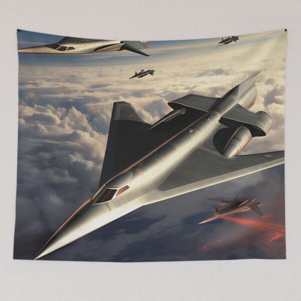 Item preview, Futuristic Hypersonic Bomber Jet Cloudcore designed and sold by Becooldesing.